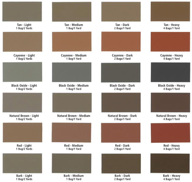 Cemstone Colored Concrete Chart